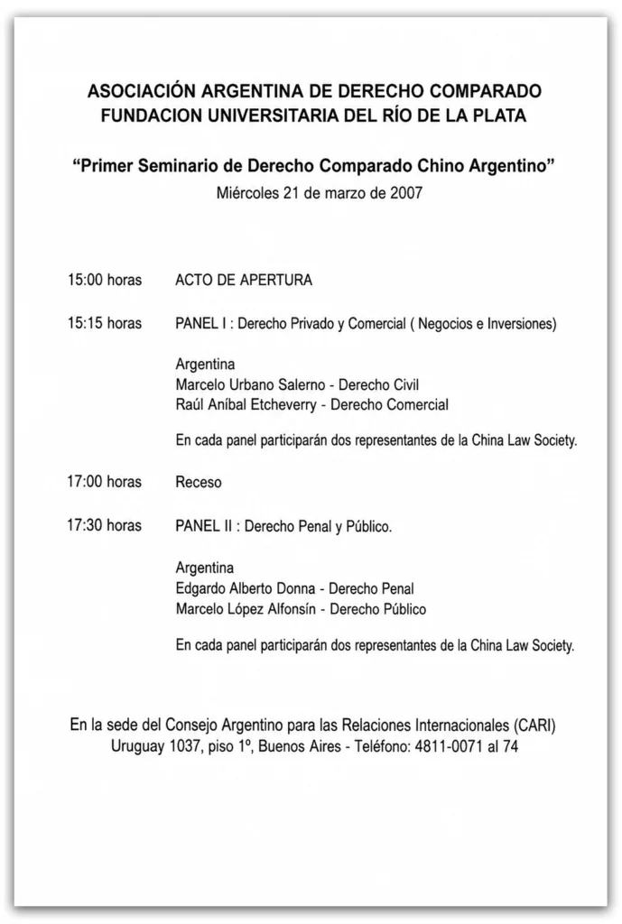 jornada de derecho comparado año 2007