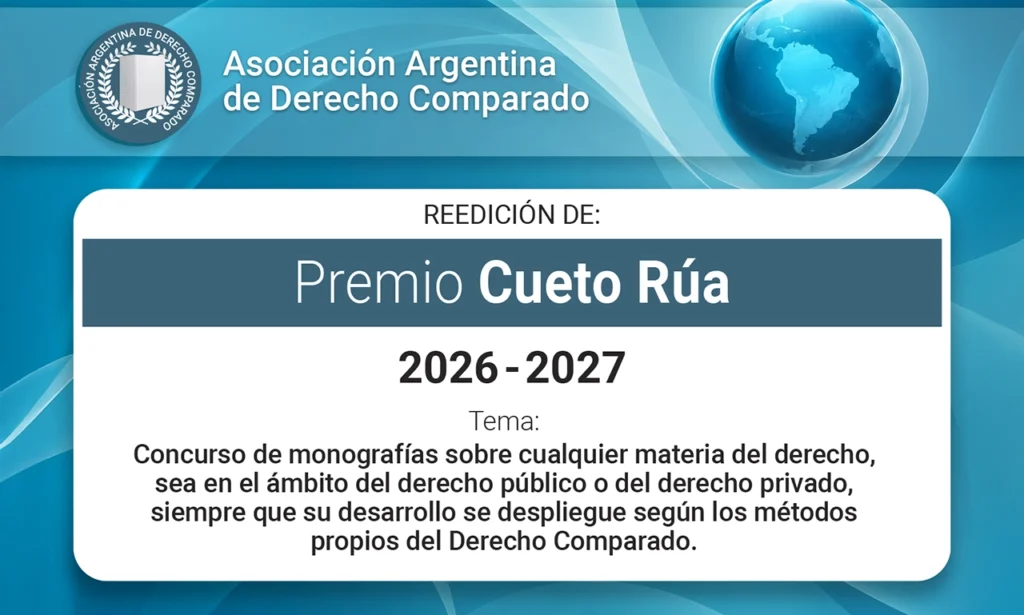 Concurso Premio Cueta Rúa de la Asociación Argentina de Derecho Comparado