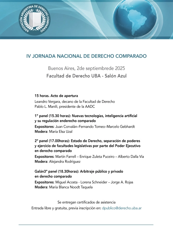IV Jornadas de Derecho Comparado - Septiembre 2025